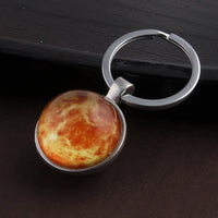Galactic Solar System Ball Keychain