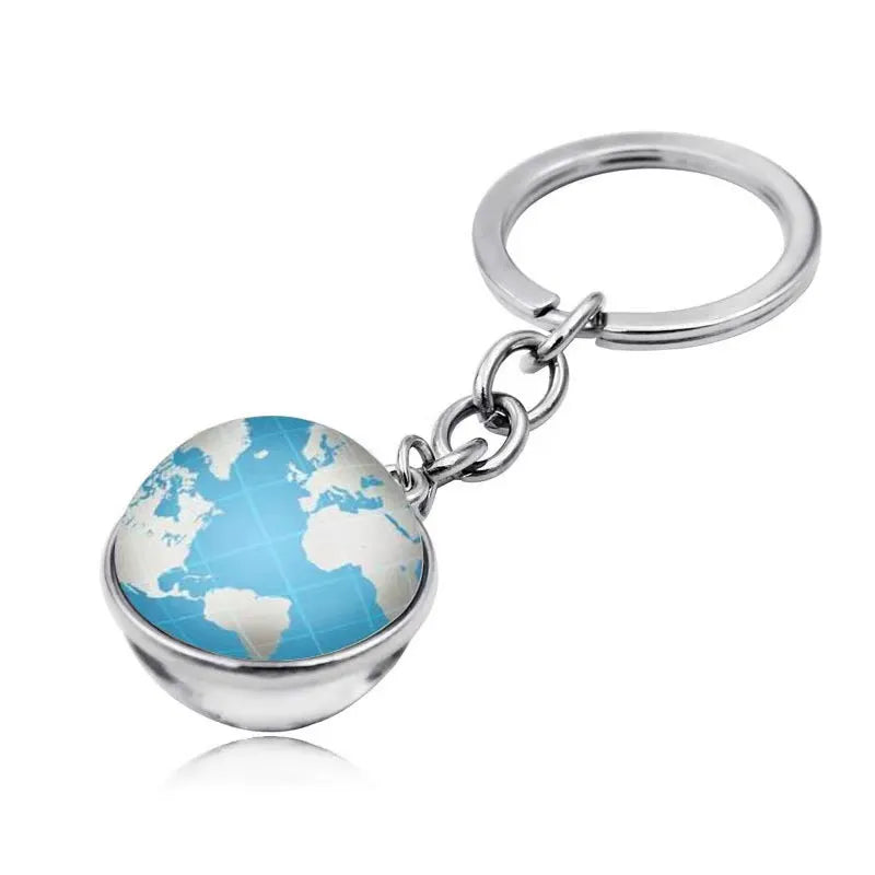 Galactic Solar System Ball Keychain