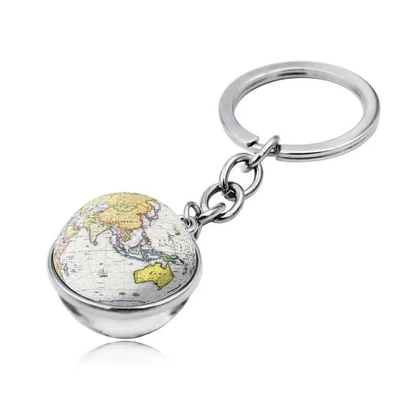 Galactic Solar System Ball Keychain