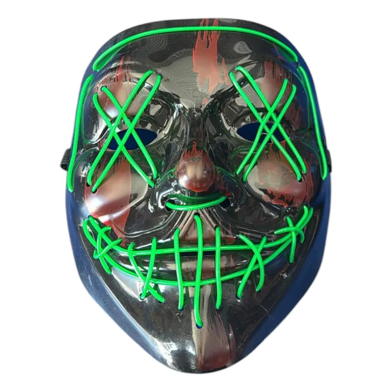 Neon Nightmare Illuminating Party Mask