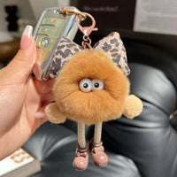 Glow Gaze Soot Sprite Pom Pom Keychain