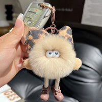 Glow Gaze Soot Sprite Pom Pom Keychain