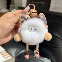 Glow Gaze Soot Sprite Pom Pom Keychain