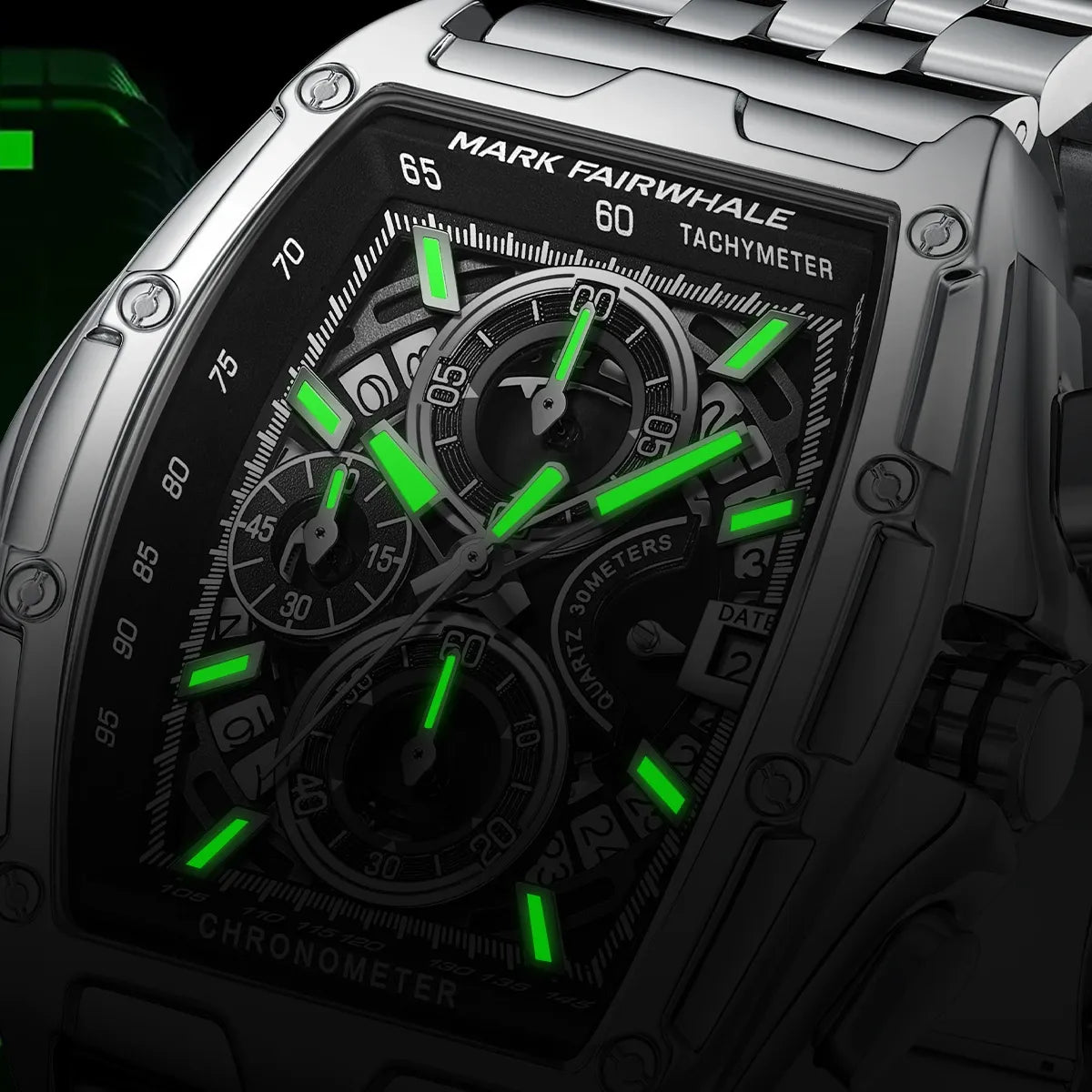Mark Fairwhale Tonneau Chronograph Watch