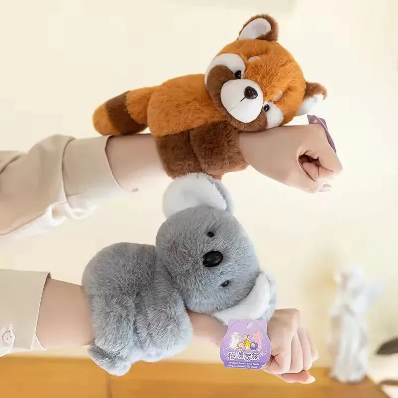 Cute Forest Animal Series Plush Slap-on Bracelet