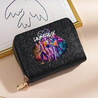 K-Pop Demon Hunters Glitter Compact Zipper Wallet