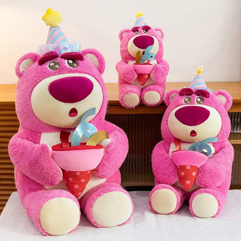 DZNY Strawberry Party Bear Anniversary Plush