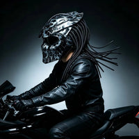 Yautja Berserker Dreadlock Motorcycle Helmet