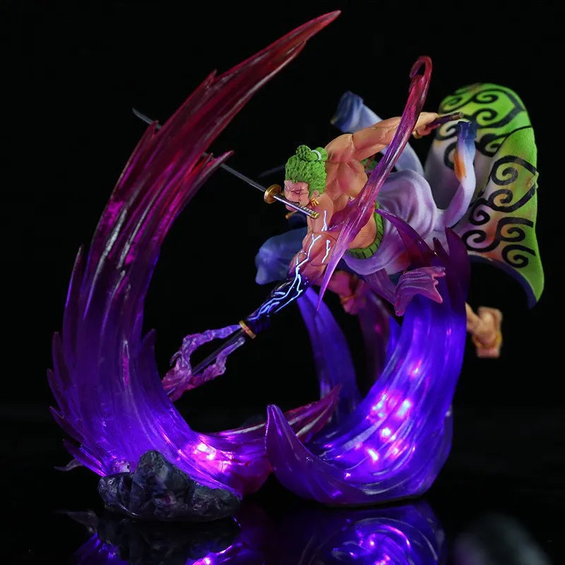 One Piece Roronoa Zoro KoH LED Statue (36 cm)