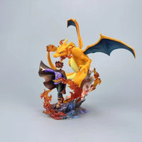 Pokémon Champion Blue & Charizard Flaming Statue