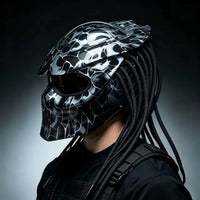 Yautja Berserker Dreadlock Motorcycle Helmet