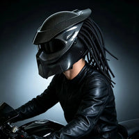 Carbon Weave Yautja Biomask Street Helmet