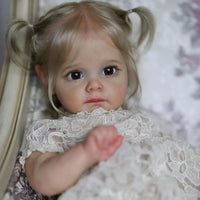 Blonde Pigtails Reborn Toddler Keepsake Doll
