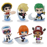 One Piece Ocean Splash Mini Figures (Set of 6)