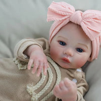Boho Rainbow Knitted Reborn Artisan Nursery Doll