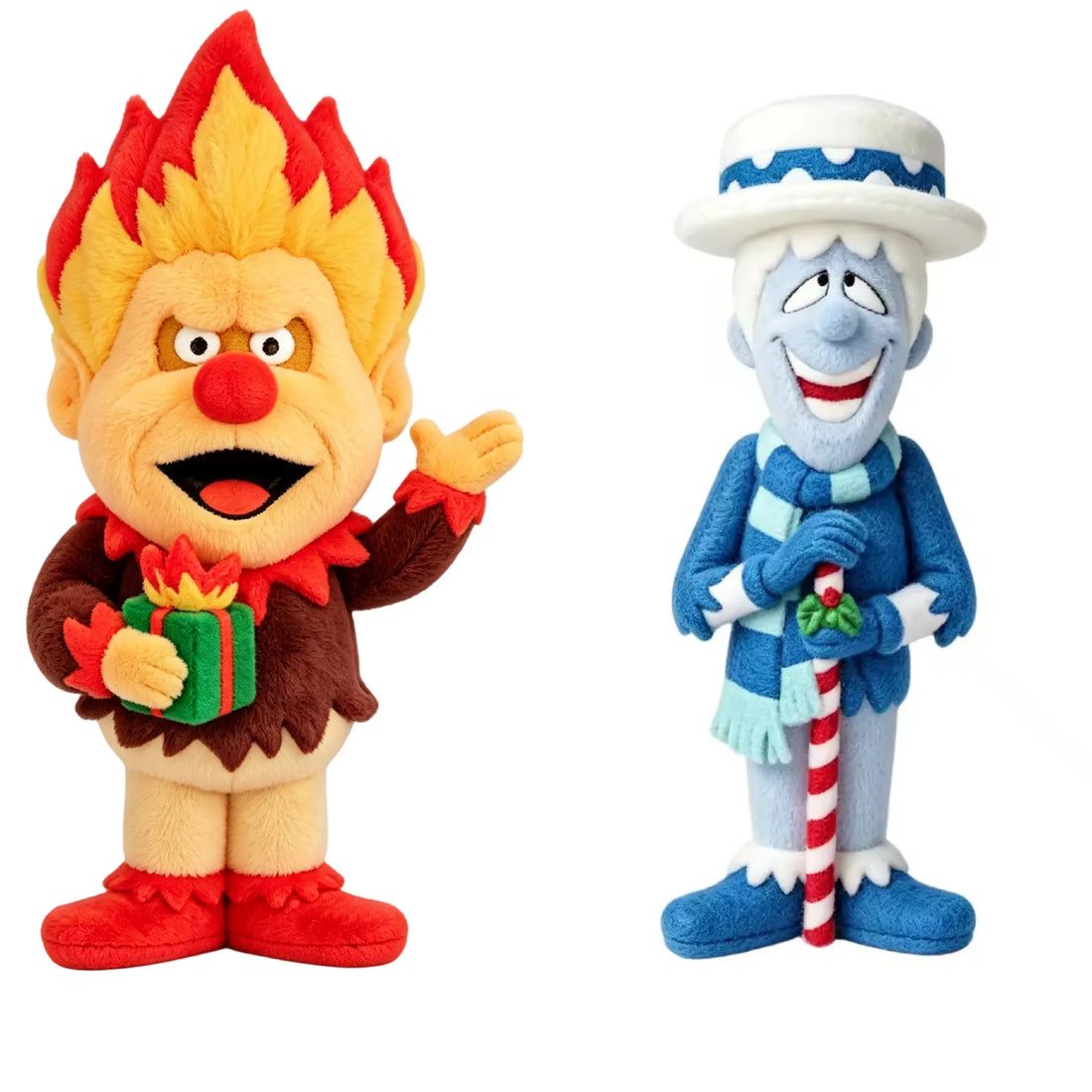Heat Miser and Snow Miser Soft Cuddle Plush Set