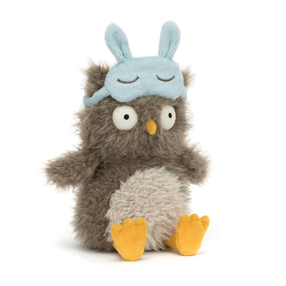 JC Snoozing Owl Bedtime Sleep Mask Plush (20 cm)