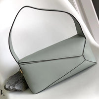 LOVE Puzzle Edge Leather Baguette Shoulder Bag