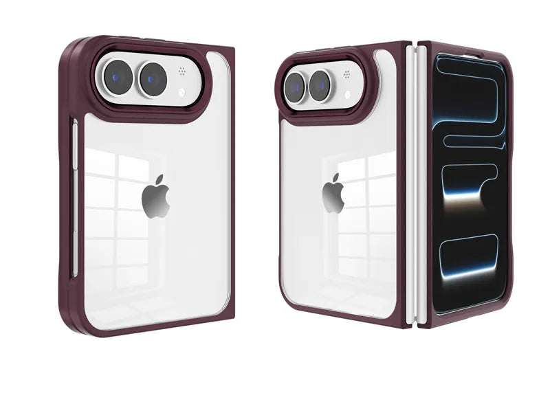 Shield Clear Flat Back Shockproof Case (For iPhone Duo)