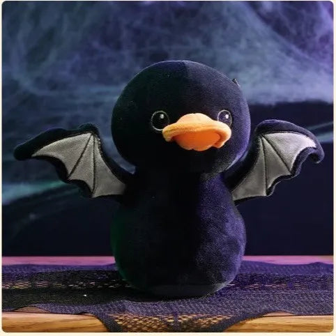 Spooky Vampire Bat Duck Gothic Cuddle Plush