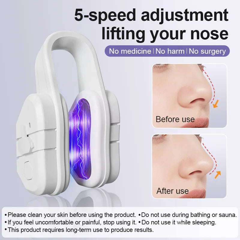 Intelligent EMS Microcurrent Nose Shaping Clip