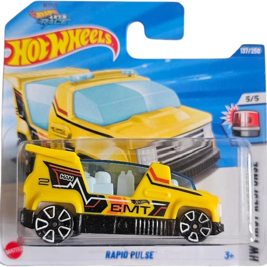 Hot Wheels First Response Rapid Pulse EMT Cruiser
