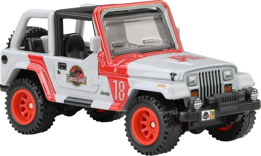 Hot Wheels Jurassic Park '92 Jeep Wrangler Vehicle