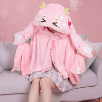 Sakura Spring Miku Wearable Hooded Blanket Cloak