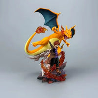 Pokémon Champion Blue & Charizard Flaming Statue