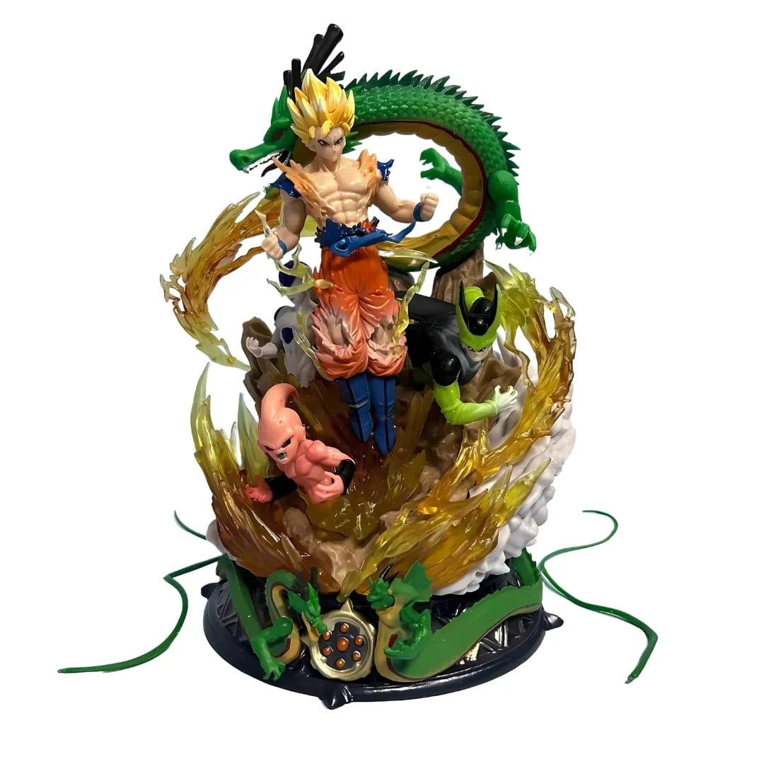 DBZ Goku Shenron Villains Climax Battle Statue (24 cm)