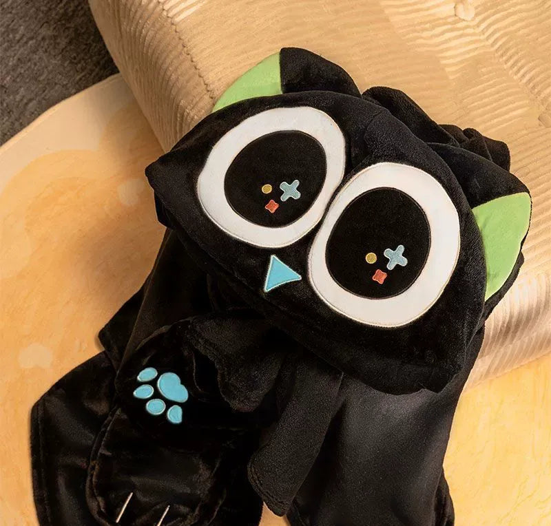 Midnight Owl Spirit Hooded Blanket Cloak