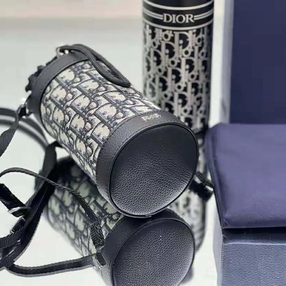 D-Luxe Oblique Aqua Insulated Bottle