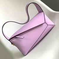 LOVE Puzzle Edge Leather Baguette Shoulder Bag
