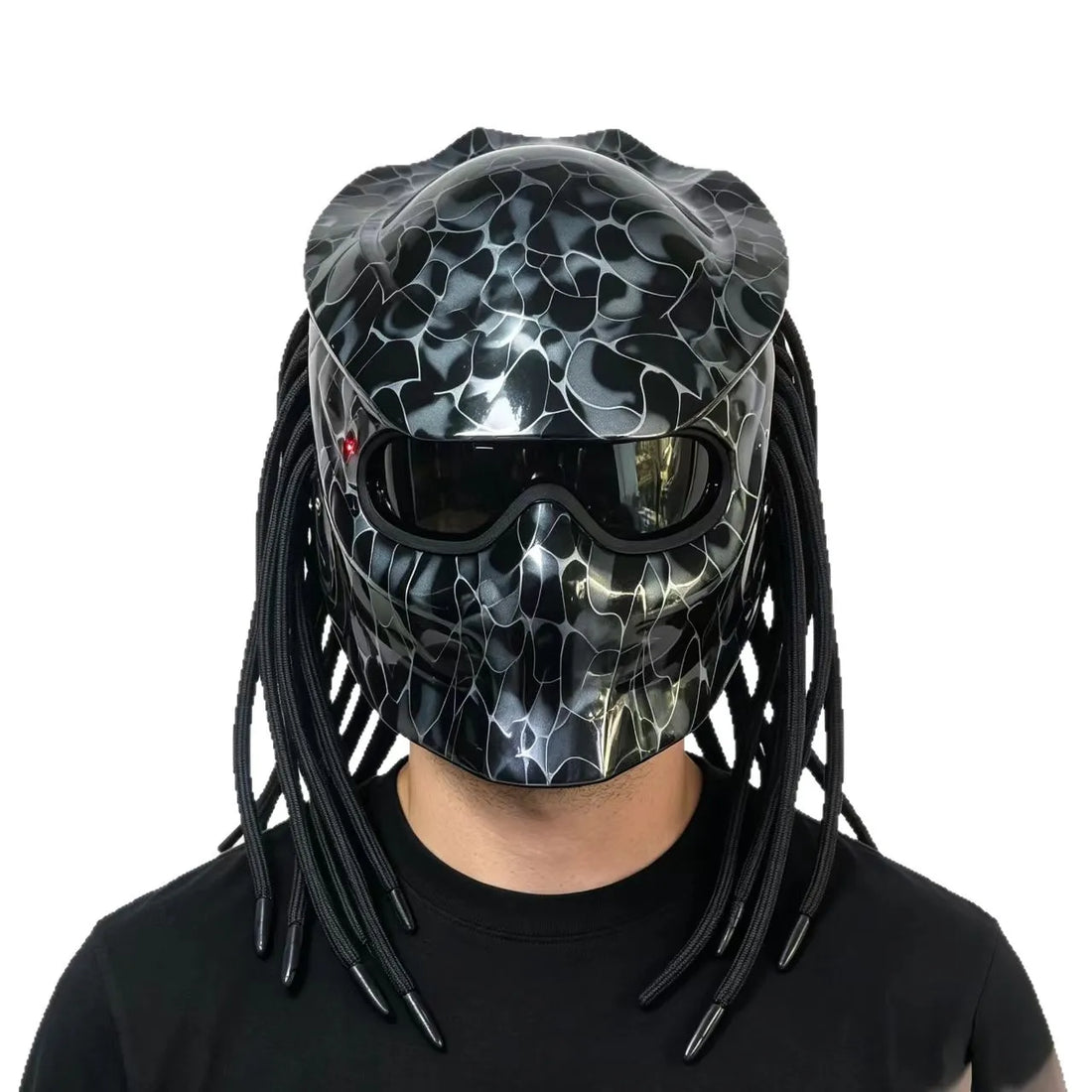 Yautja Berserker Dreadlock Motorcycle Helmet