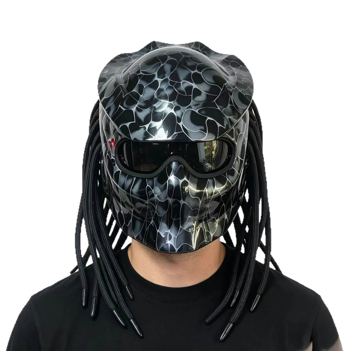 Yautja Berserker Dreadlock Motorcycle Helmet