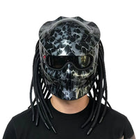 Yautja Berserker Dreadlock Motorcycle Helmet