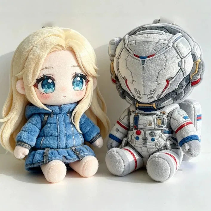 Pragmata Diana and Hugh Plushies (25 cm)