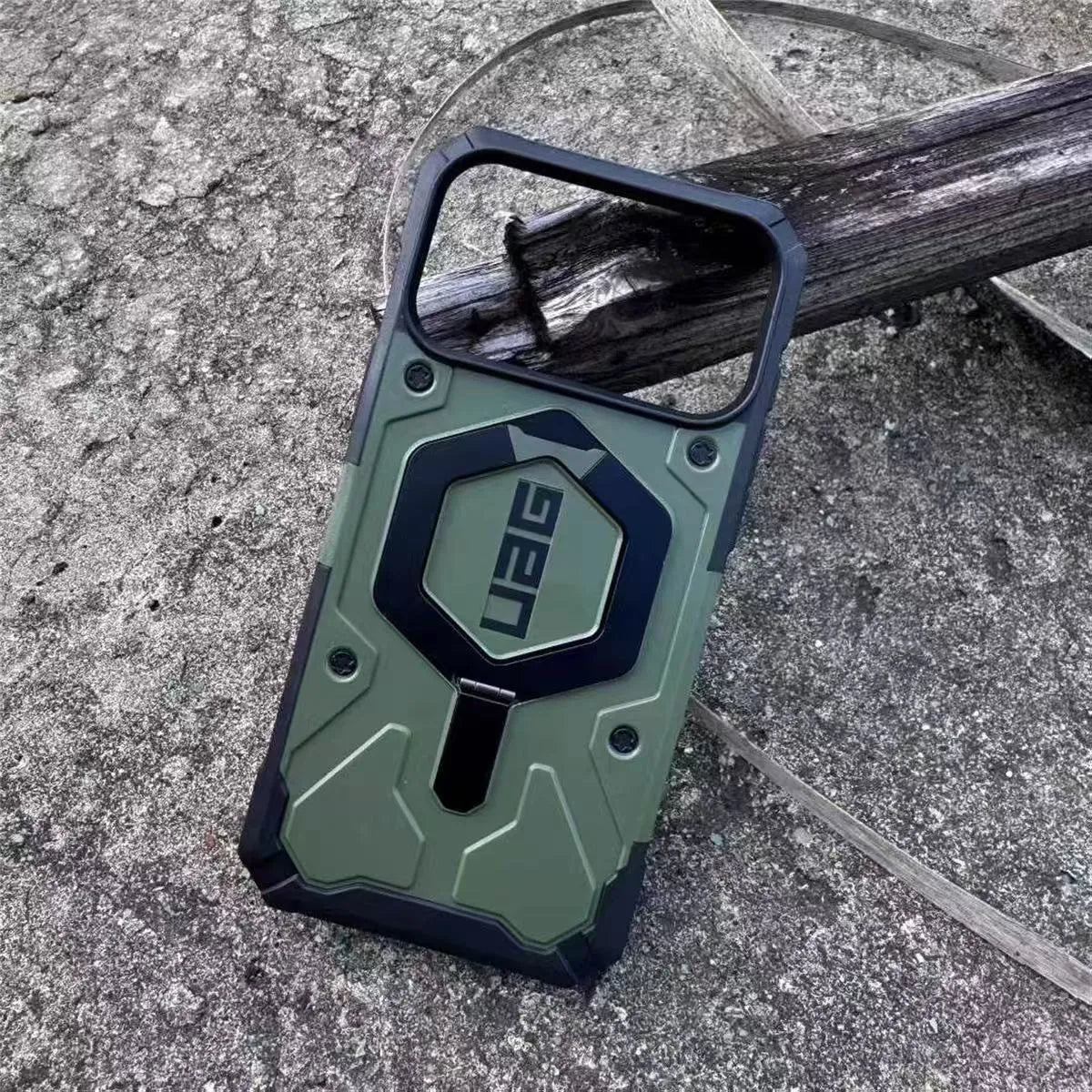 UAG Rugged Kickstand Armor Case (For iPhone)