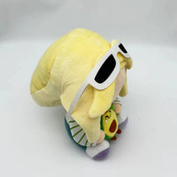 Blonde Trapper Hat Gamer Girl Avocado Plush Toy (24 cm)