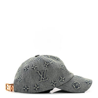 Monogram Luxe Washed Denim Heritage Baseball Cap