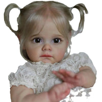 Blonde Pigtails Reborn Toddler Keepsake Doll