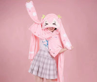 Sakura Spring Miku Wearable Hooded Blanket Cloak