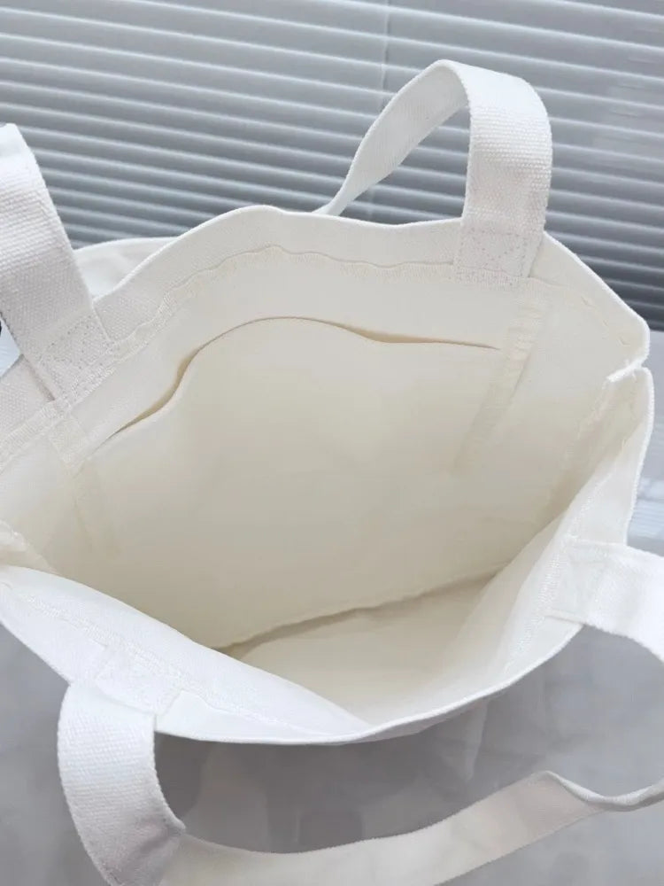 D-Luxe Floral Botanical Canvas Shoulder Tote