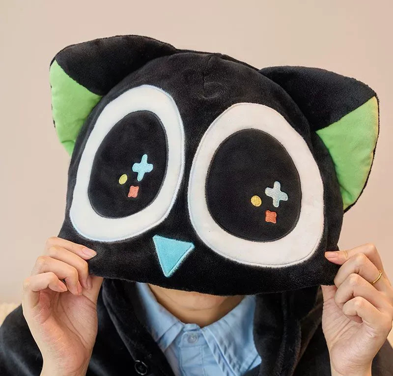 Midnight Owl Spirit Hooded Blanket Cloak