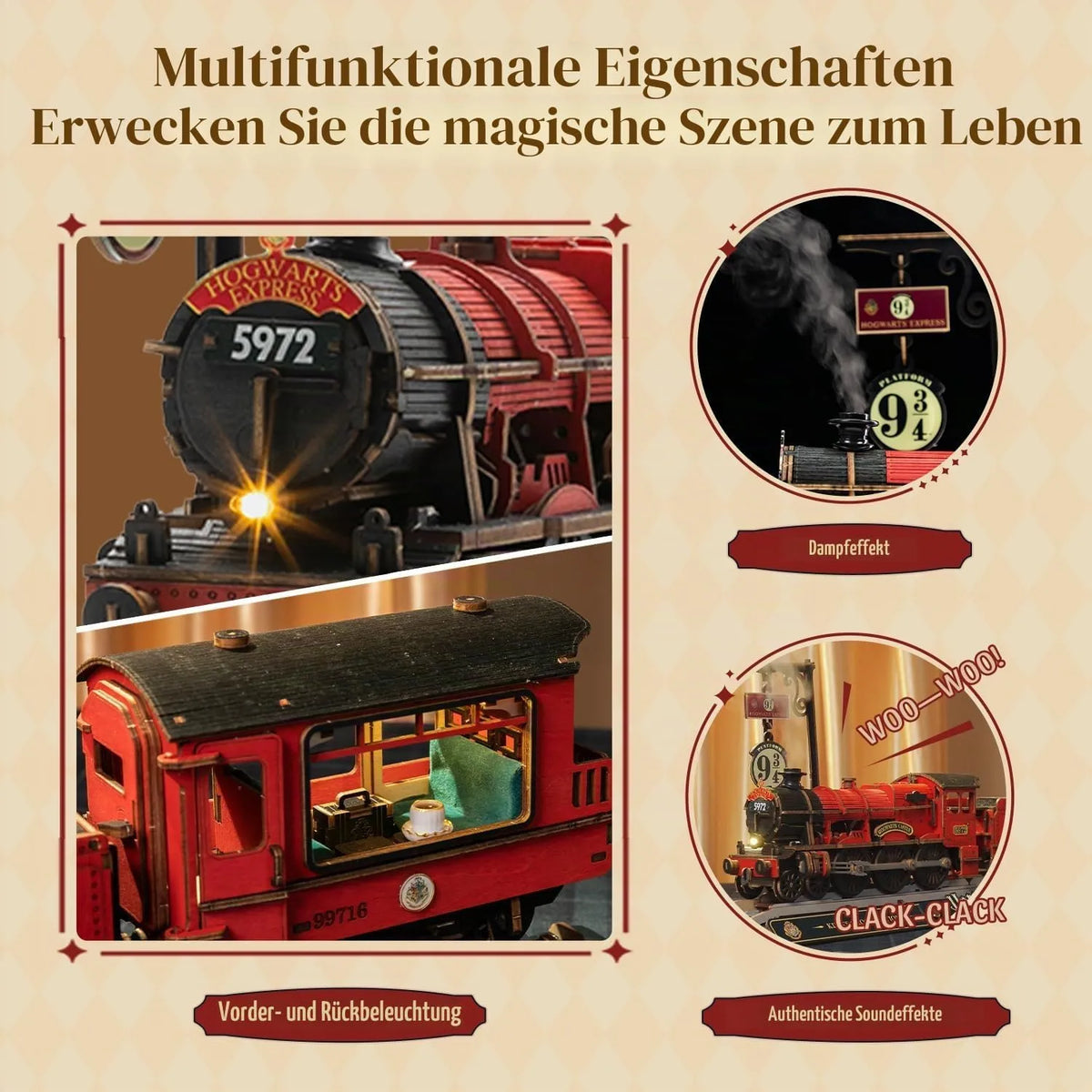 Harry Potter Hogwarts Express Platform Block (524 Pcs)