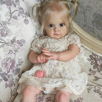 Blonde Pigtails Reborn Toddler Keepsake Doll