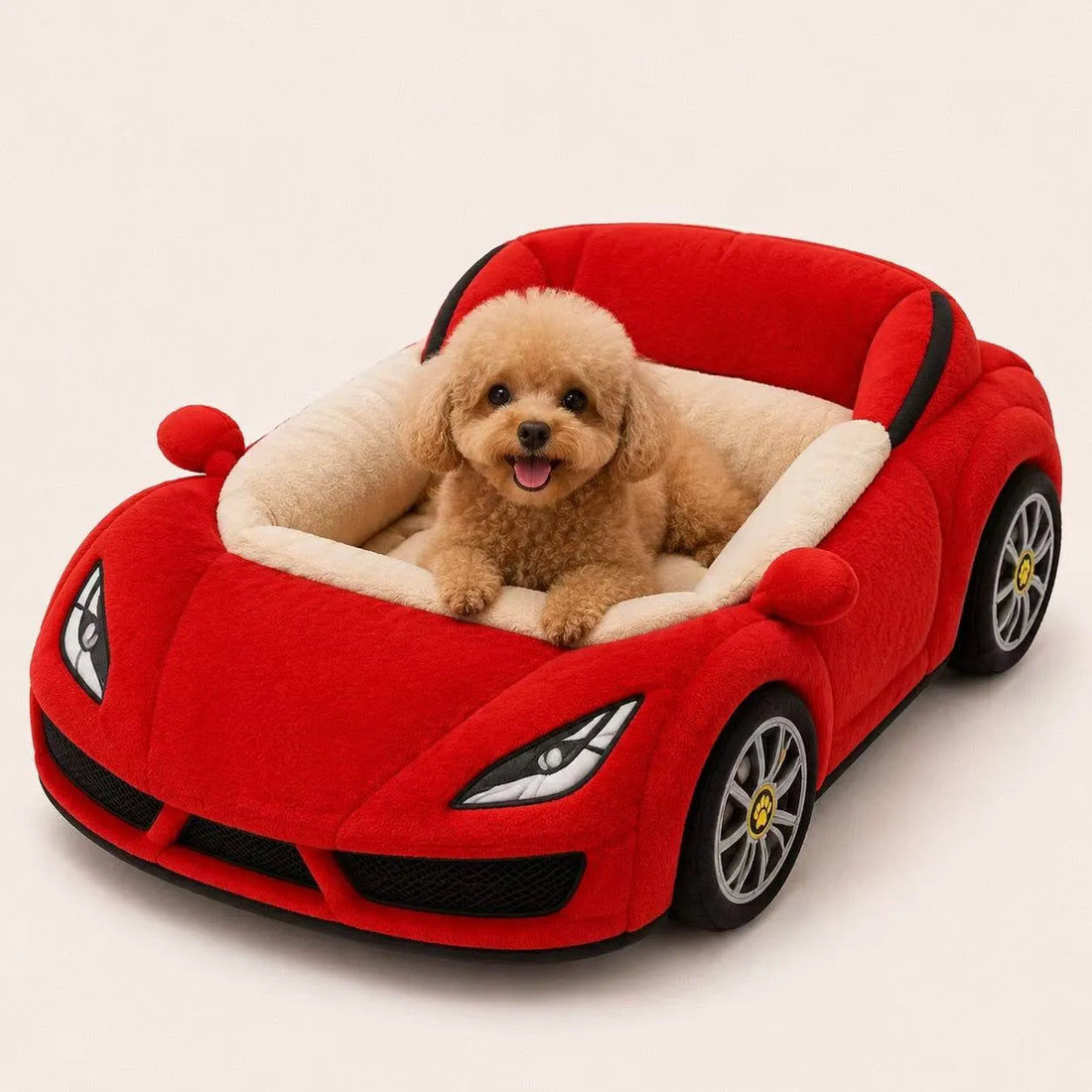 Rosso Corsa Grand Prix Sports Car Pet Lounger
