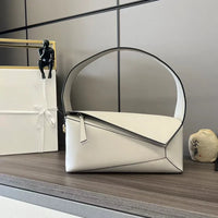 LOVE Puzzle Edge Leather Baguette Shoulder Bag