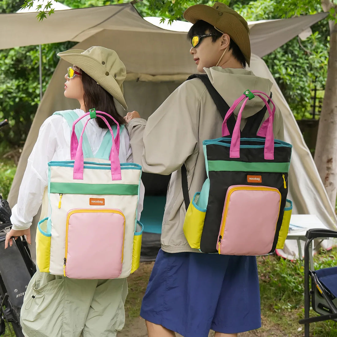 Nocobag Modular Colorblock Backpack Tote