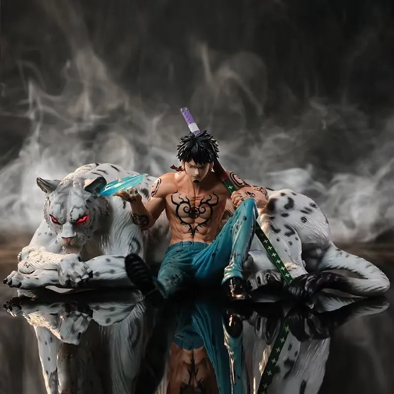 One Piece Trafalgar D. Snow Leopard Throne Statue